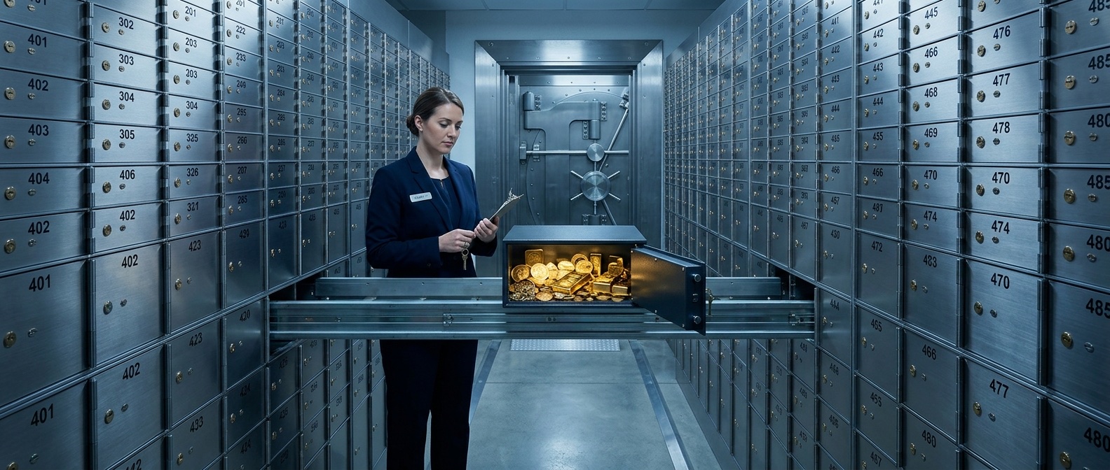 Bank safe deposit boxes
