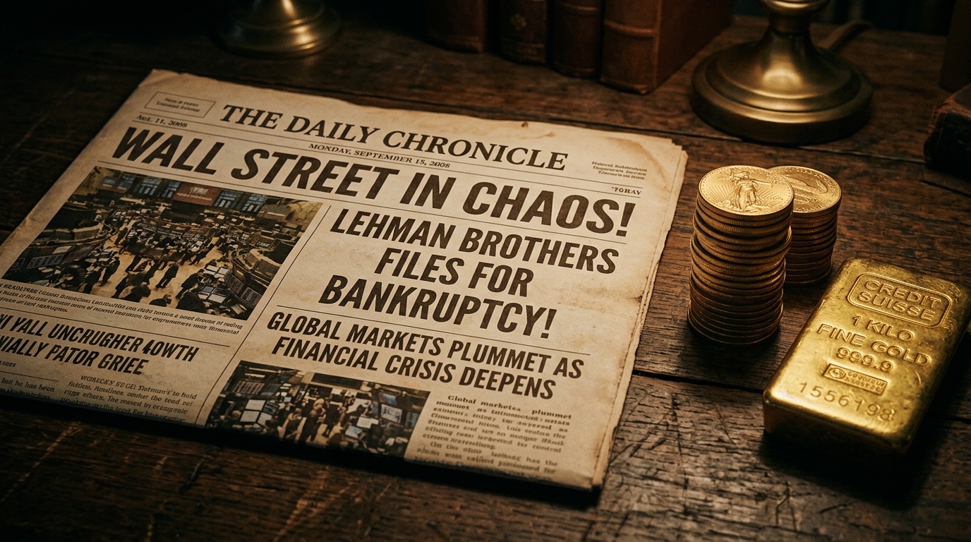 2008 financial crisis with gold