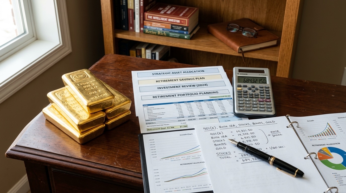 Gold portfolio planning with financial documents